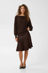 Culture Fay Batwing Jumper - Coffee Bean