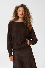 Culture Fay Batwing Jumper - Coffee Bean
