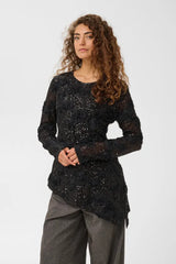 Culture Susan LS Blouse - Black