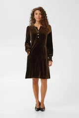 Culture Channa Zoe Dress - Coffee Bean