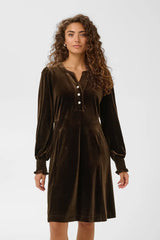 Culture Channa Zoe Dress - Coffee Bean
