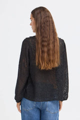 Pulz Fiona Blouse - Black Beauty