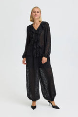 Pulz Fiona Pant - Black Beauty