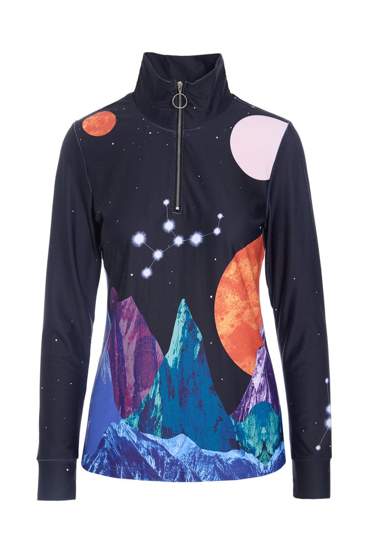 Hunkøn Nebula Zipper Blouse - Outer Space Art Print