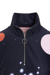 Hunkøn Nebula Zipper Blouse - Outer Space Art Print