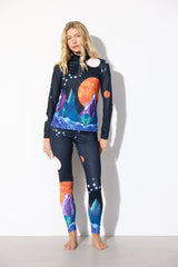 Hunkøn Nebula Zipper Blouse - Outer Space Art Print
