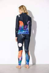 Hunkøn Nebula Zipper Blouse - Outer Space Art Print