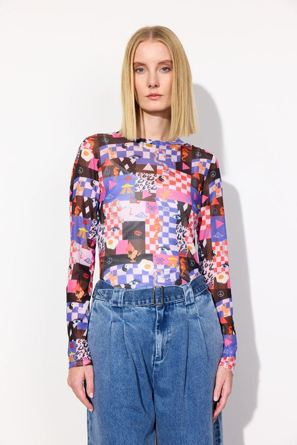 Hunkøn Madison Mesh Blouse - Multiverse Art Print