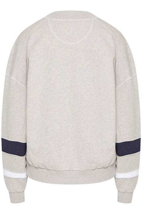 Ball Fossati High Collar Sweat - Medium Grey Mel