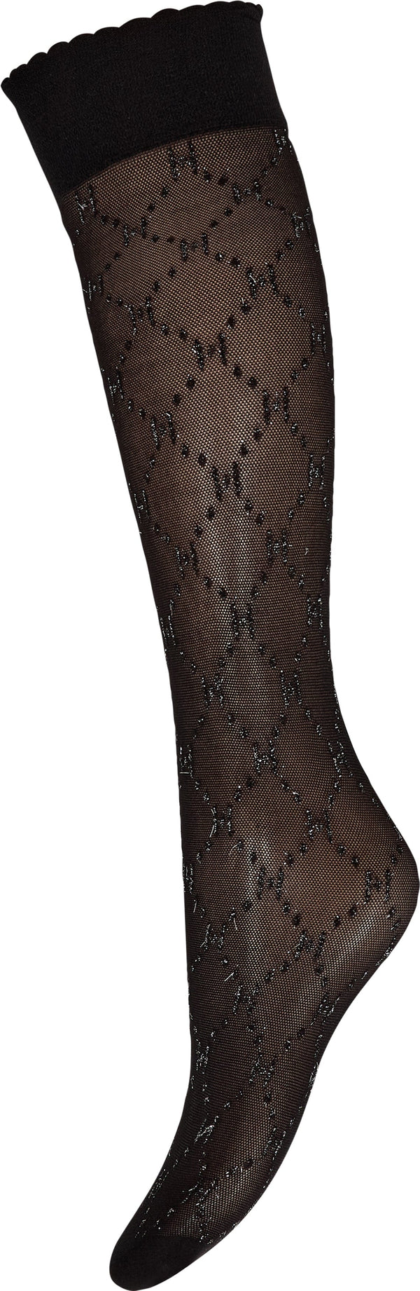 Hype The Detail Knee High Logo - Silver glitter