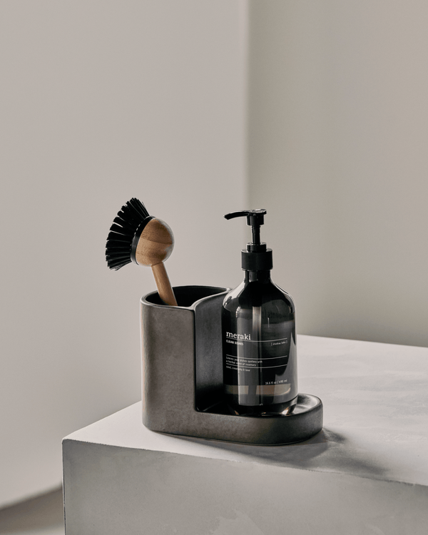 Meraki Brush and soap holder, MKDatura, Dark grey