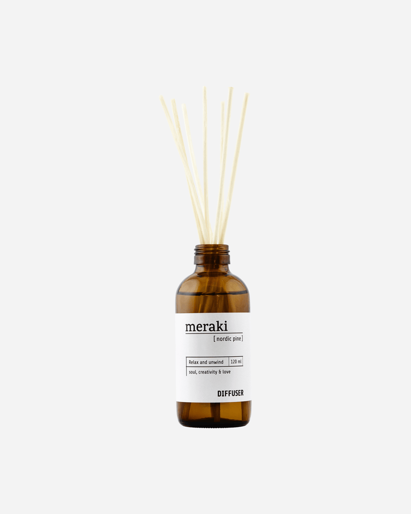 Meraki Diffuser w. 7 sticks - Nordic pine