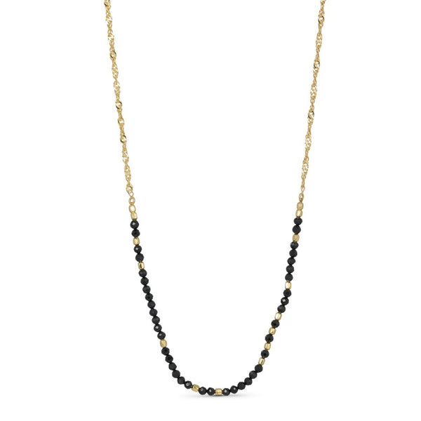 Pure By Nat Short Necklace W. Gemstones