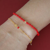 Stine A Harlequin Bracelet - Pink Heart
