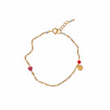 Stine A Harlequin Bracelet - Pink Heart