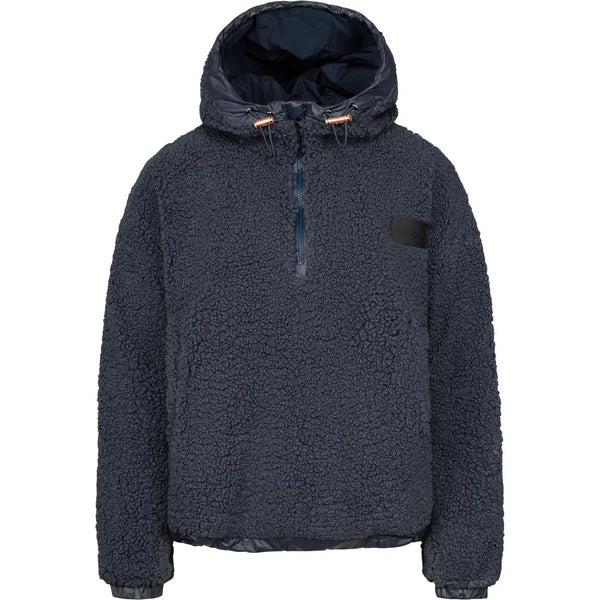 Johaug Sway Pile Fleece Hoodie - Grey/Blue