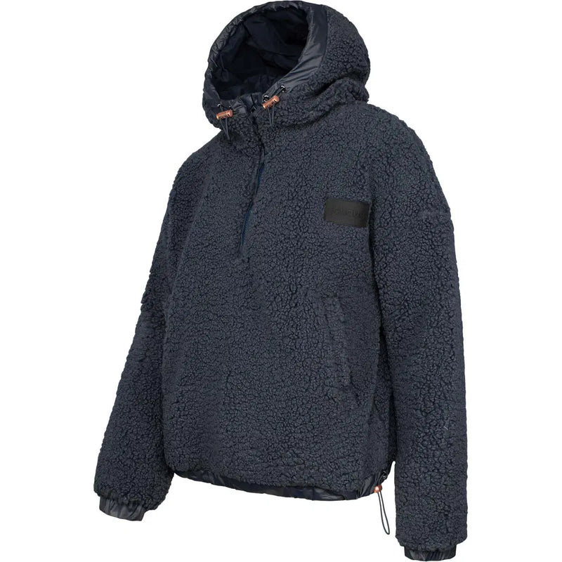 Johaug Sway Pile Fleece Hoodie - Grey/Blue