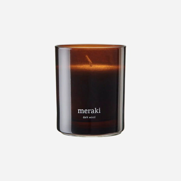 Meraki Scented candle - Dark Wood