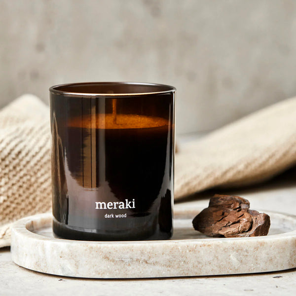 Meraki Scented candle - Dark Wood