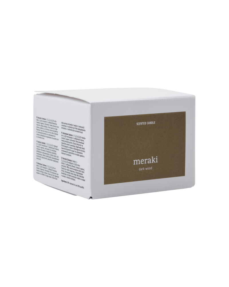 Meraki Scented candle - Dark wood