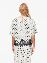 Vila Dota 2/4 Lace Top - White