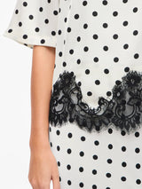 Vila Dota 2/4 Lace Top - White