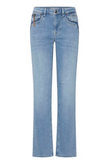 Pulz Karolina HW Jeans Straight Leg - Light Blue