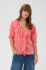 Culture Musso SS Blouse - Sugar Coral
