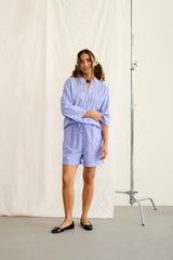 Culture Arletty Blouse - Powder Blue/Gar