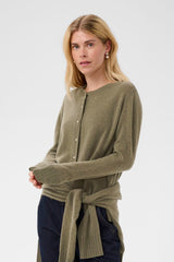 Culture taia Arrow Cardigan - Green Melange
