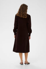 Culture rhaena LS Dress - Coffee Bean