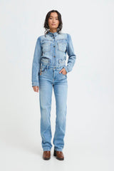 Pulz Karolina HW Jeans Straight Leg - Light Blue