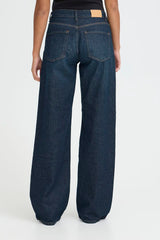 Pulz Jeans Vega uhw Jeans Wide Leg - Dark Blue Denim