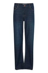 Pulz Jeans Vega uhw Jeans Wide Leg - Dark Blue Denim