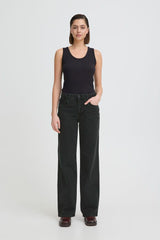 Pulz Jeans Vega uhw Jeans Wide Leg - Black Denim