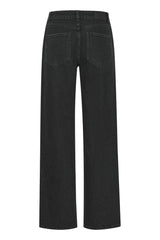 Pulz Jeans Vega uhw Jeans Wide Leg - Black Denim