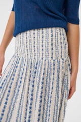 Culture hollie Skirt - Blue/White Graphic
