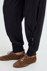 Pulz Jeans Fia Hw Pants Tapered Leg - Black