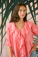 Culture Musso SS Blouse - Sugar Coral