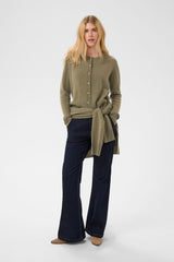 Culture taia Arrow Cardigan - Green Melange
