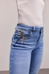 Pulz Karolina HW Jeans Straight Leg - Light Blue