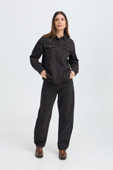 Pulz Jeans Dorit HW Jeans Barrel Leg - Espresso