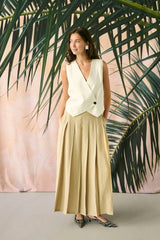 Culture Nilea  Waistcoat - Whitecap