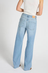 Pulz Jeans Vega UHW Jeans Wide Leg - Light Blue Denim