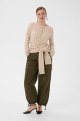 Culture taia Arrow Cardigan - Beige Melange