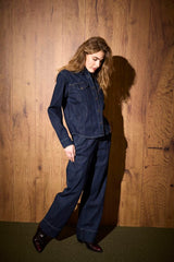Pulz Jeans Erna Jeans uhw Wide Leg - Dark Blue