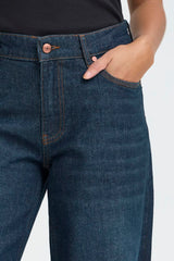 Pulz Jeans Vega uhw Jeans Wide Leg - Dark Blue Denim