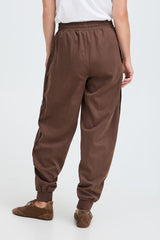 Pulz Jeans Fia Hw Pants Tapered Leg - Coffee Bean