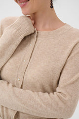 Culture taia Arrow Cardigan - Beige Melange