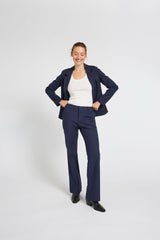 Pulz Jeans Bindy HW pants Bootcut Leg - Dark Sapphire